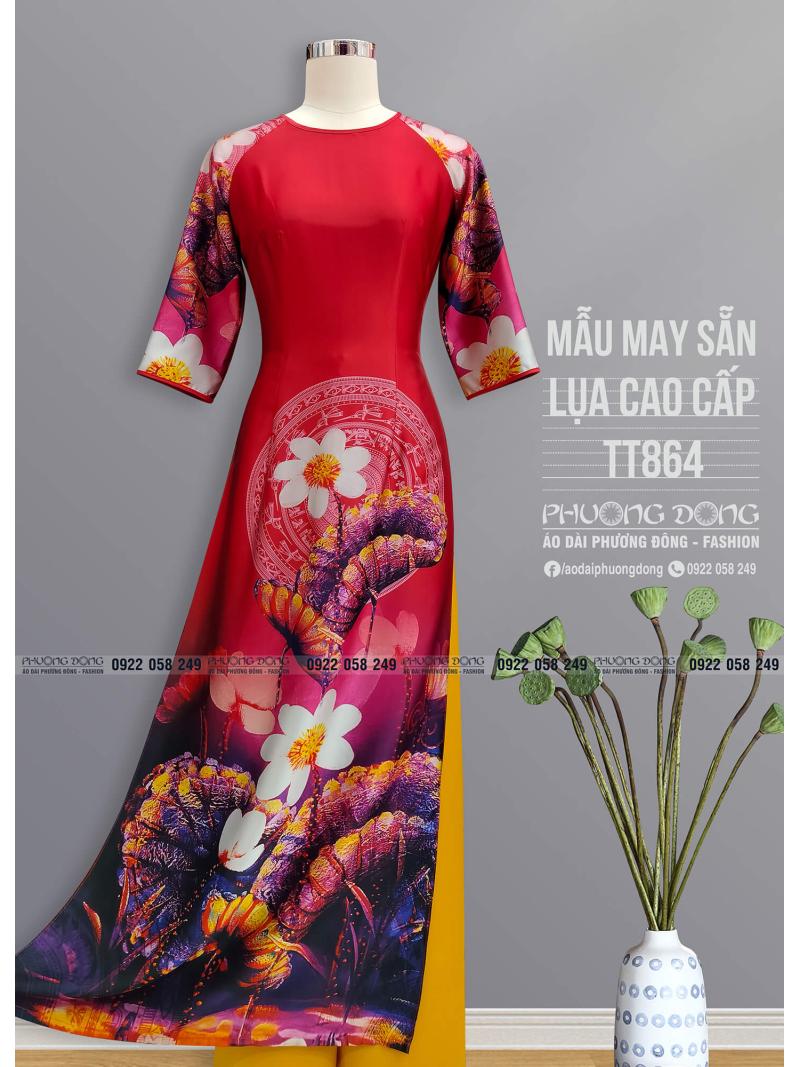 Áo Dài Truyền Thống Lụa Cao Cấp TT864